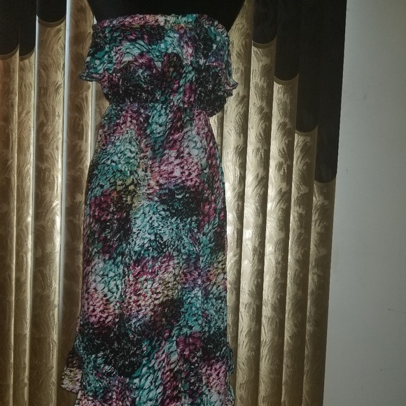 Poetry Multi Print High Low Dress - Picture 3 of 4